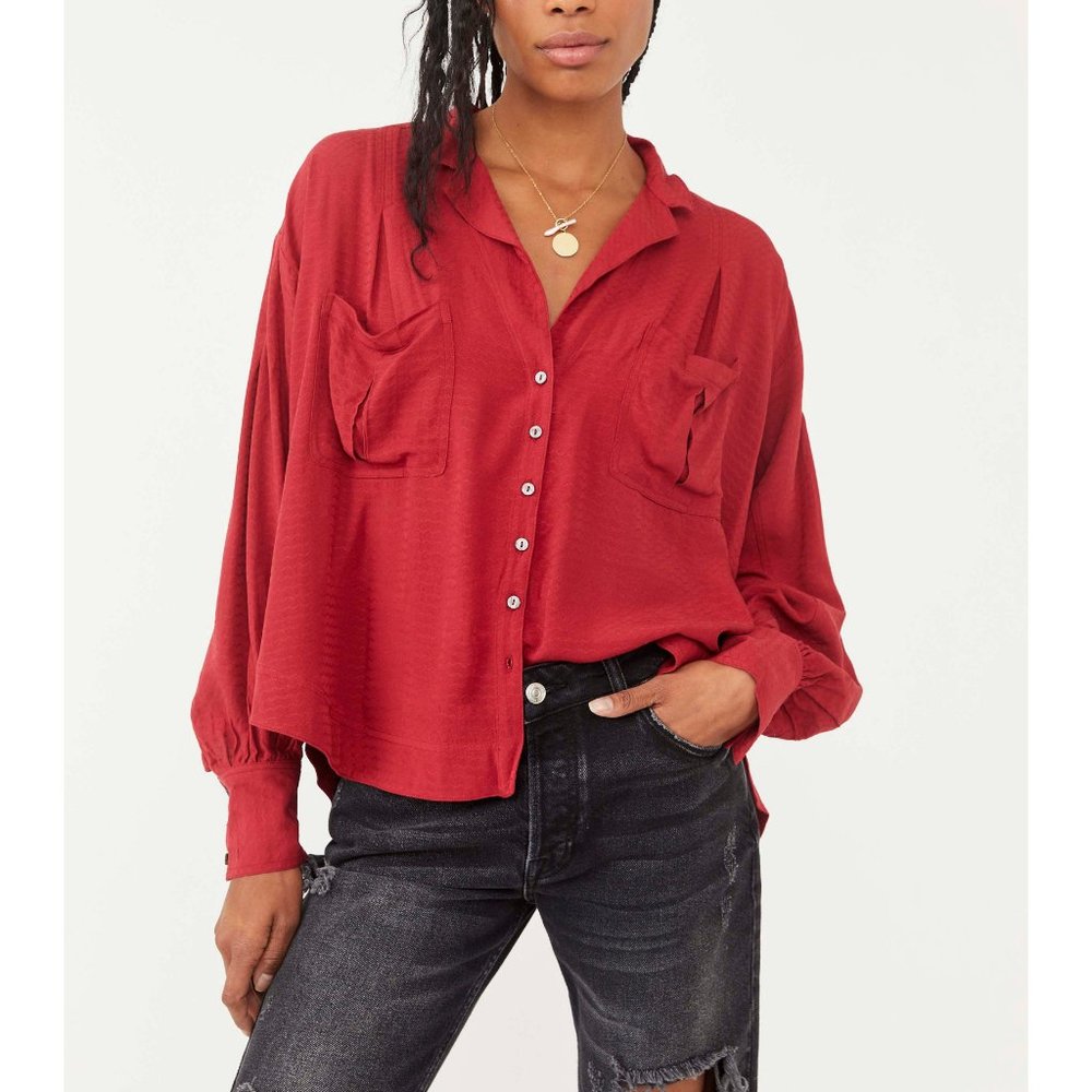 Free People Erin's Buttondown / Stolen Kiss